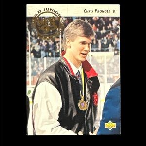 Upper Deck Chris Pronger Trading Card - Black and White Rc mint condition
